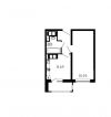 1-к квартира, 33,5 м², 25/25 эт
