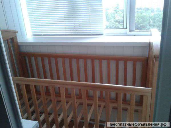 Детская кроватка из массива бука