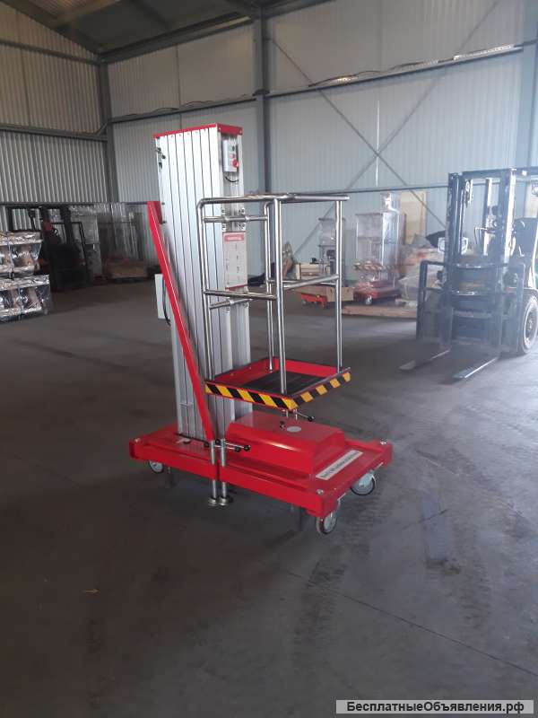 Одноместный телескопический подъемник на 9метров