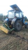Покос травы, борщевика трактором на полях и участках