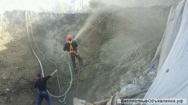 Торкрет, торкретирование, усиление конструкций