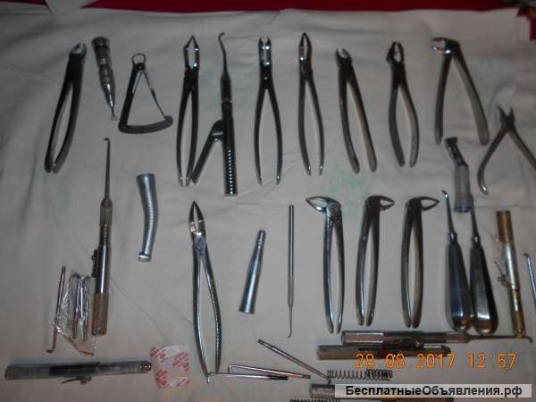 Б/у набор хирургических щипцов для стоматологии