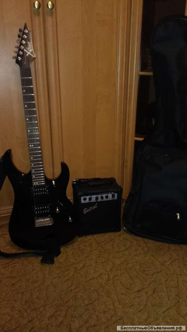 Электрогитара Cort x-2 и комбо гитарный