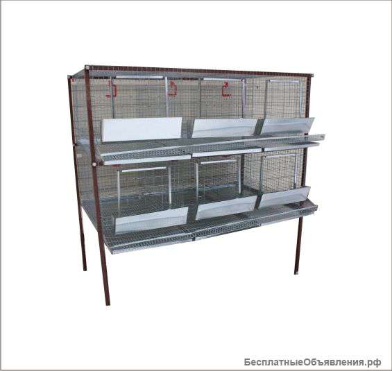 Клеточная батарея для кур-несушек или бройлеров 3-2