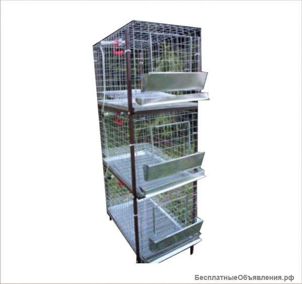 Клеточная батарея для кур-несушек или бройлеров 1-3