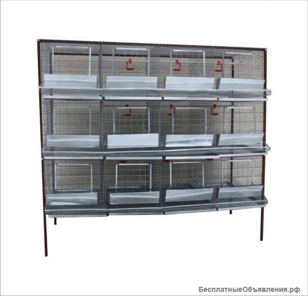 Клеточная батарея для кур-несушек или бройлеров 4-3