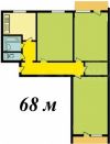 3-х комнатная квартира