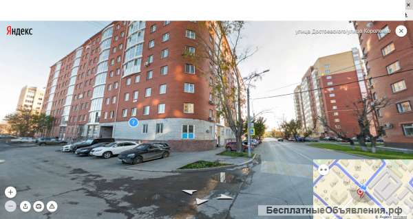 Тюмень, центр, 1к квартира 3100 тыс.руб.