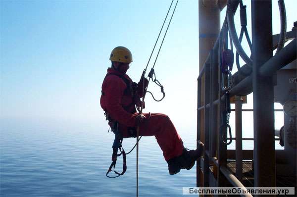 Услуги промышленных альпинистов. Высотные работы.