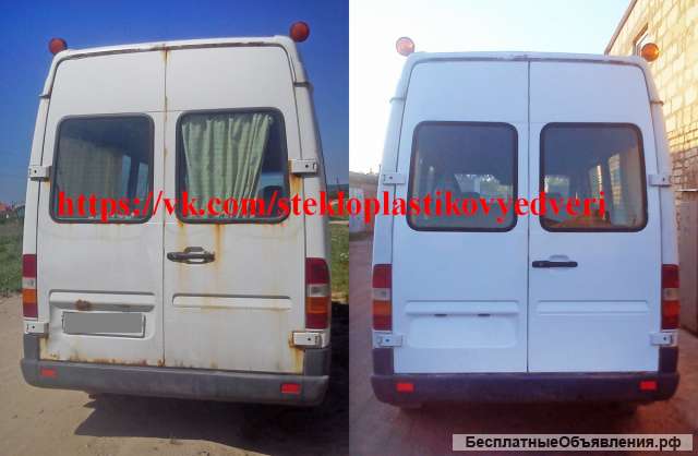 Двери к Мерседес Спринтер, СТЕКЛОПЛАСТИК