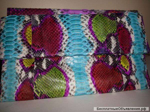 Сумка из натуральной кожи питона