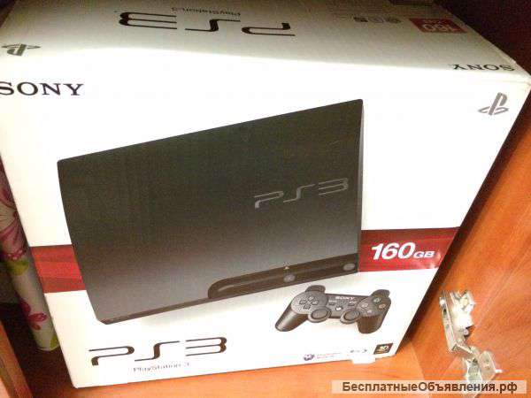 Sony Playstation Slim 160gb (GTA V + 5 игр)