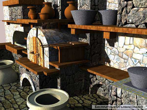 Печной комплекс-чудо кухня