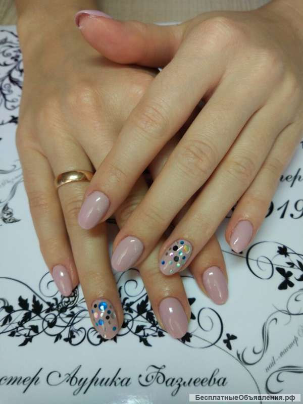 Маникюр, укрепление, наращивание