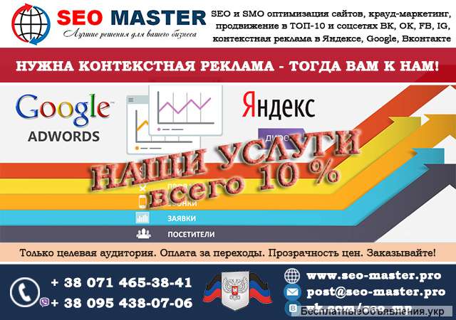 Контекстная реклама вашего сайта в Яндексе и Google Заказывайте