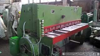 Кривошипные листовые ножницы с наклонным ножом НК3418