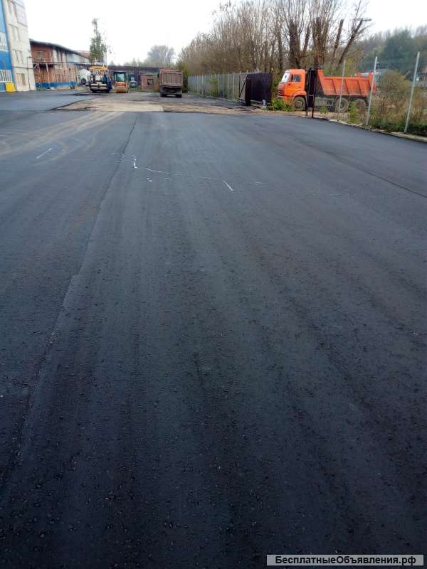 Асфальтирование дорог.укладка асфальтное крошки