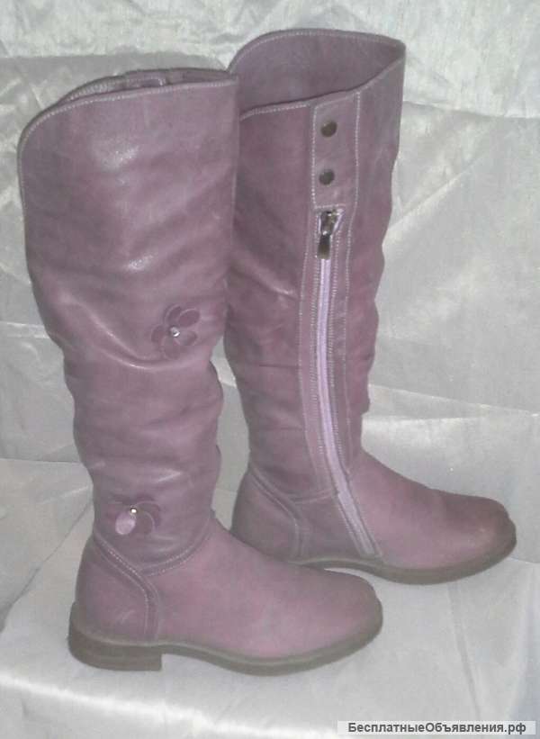 Сапоги ботфорты для девочки размер 31