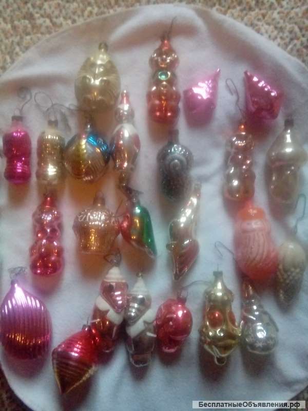Новогодние ёлочные игрушки СССР