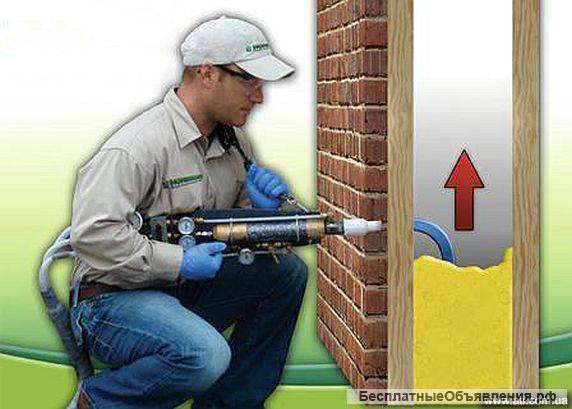 Заполнение межстенных пустот ппу, заливка ппу