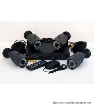 Комплект Видеонаблюдения GreenVision GV-K-M 6304DP-CM01