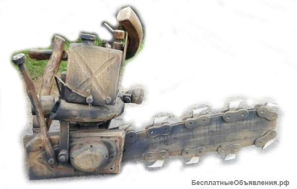 Бензопила - полностью из массива дуба