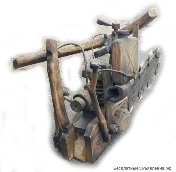 Бензопила - полностью из массива дуба