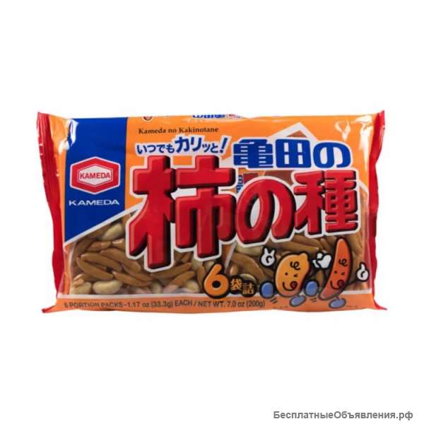 Снэк «Peanuts Kakinotane» из рисовой муки и арахиса