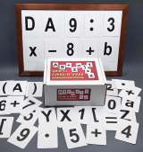 Комплект цифр, букв и знаков с магнитным креплением по математике для начальной школы