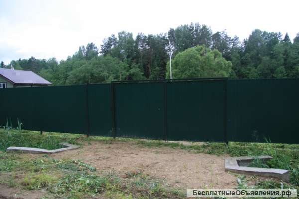 Участок 8 соток на первой линии реки Дубна