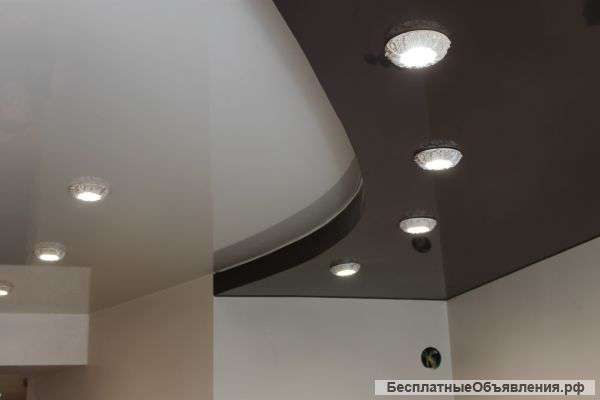 Натяжные бесшовные потолки