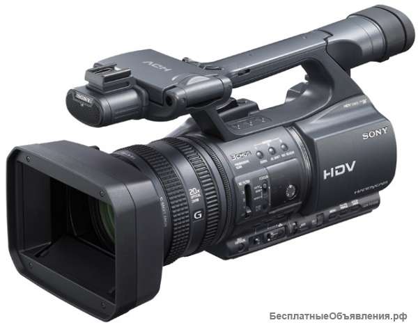 Sony HDR-FX1000E + накамерный свет + микрофон+ акб