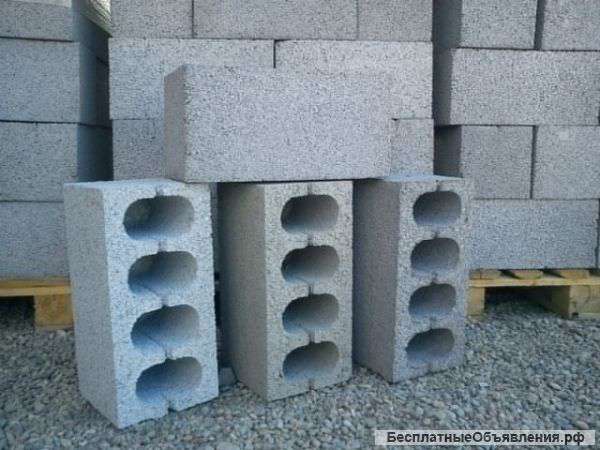 Блок строительный и полублок (перегородочный)