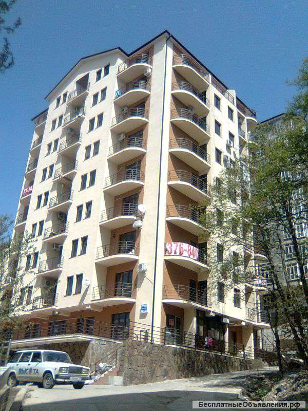 Сочи 2 комнатная, 50 кв.м, 7 / 9, вид на море