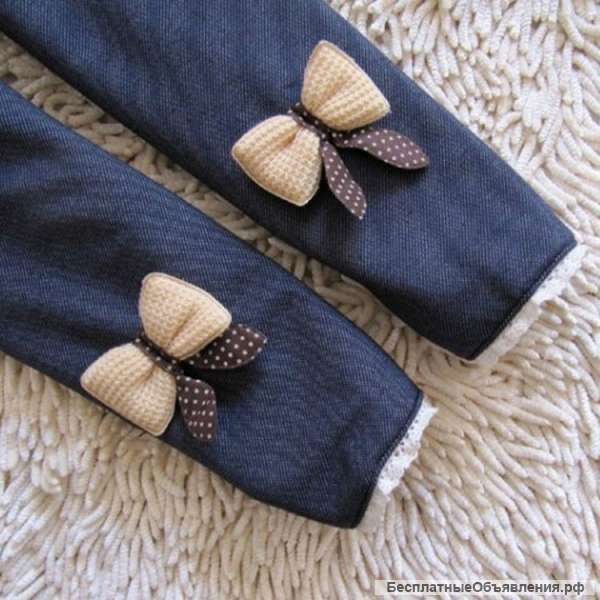 Красивые детские теплые брюки