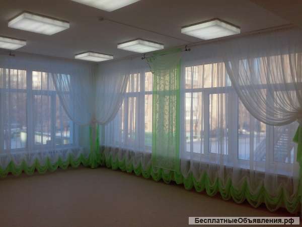 Работа по навеске готовых штор