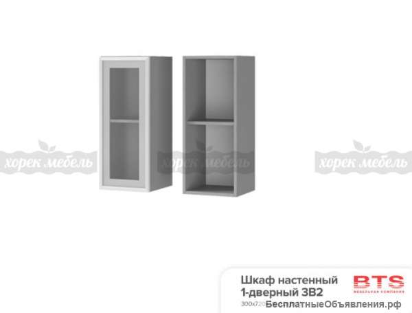 3В2 Шкаф настенный 1-дверный со стеклом