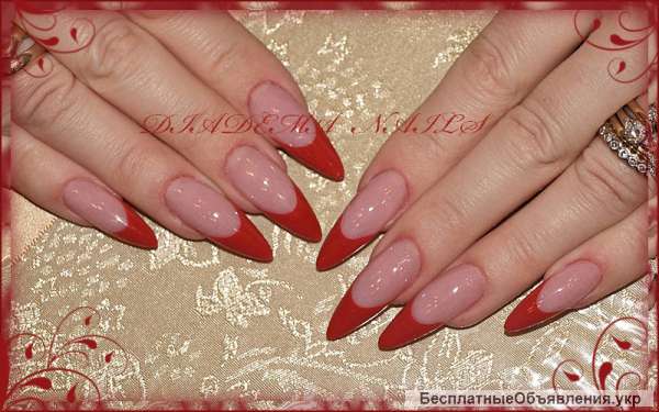 Наращивание ногтей в Киеве. Севастопольская пл. Соломенский р-н. Гель. Акрил.