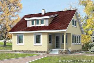 Проект каркасного дома с верандой