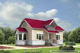 Проект каркасного дома с сауной