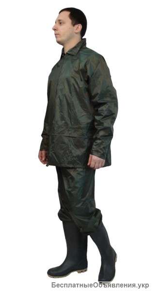 Костюм ПВХ - нейлон куртка+брюки (зеленый)
