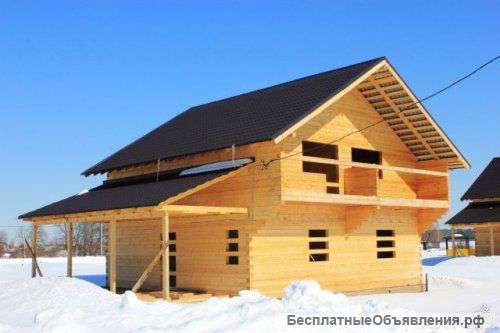Дом из строганного бруса 6х6м