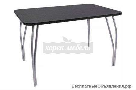 Стол обеденный черный камень
