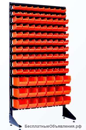 Торговый стеллаж с ящиками под бисер и пуговицы