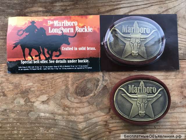 Пряжка для ремня Marlboro Vintage 1987