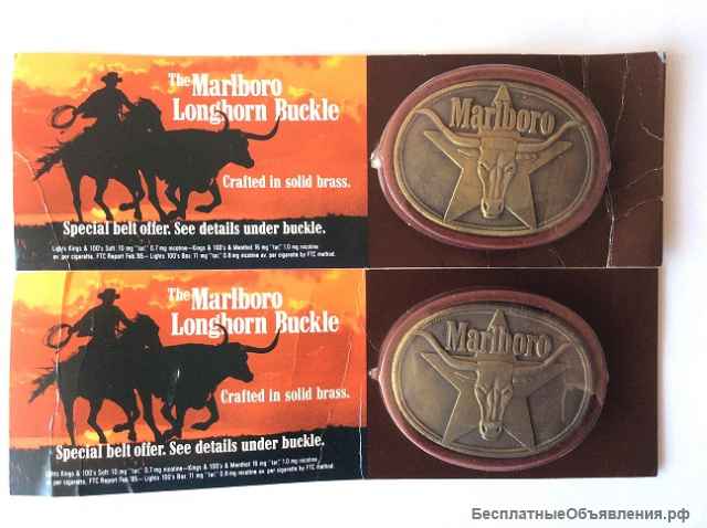 Пряжка для ремня Marlboro Vintage 1987