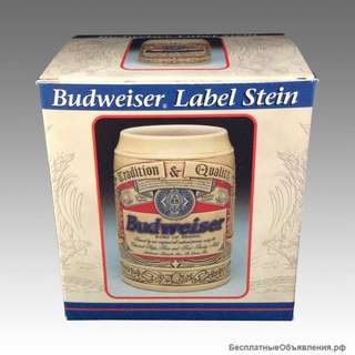 Кружка пивная керамическая Budweiser Collector