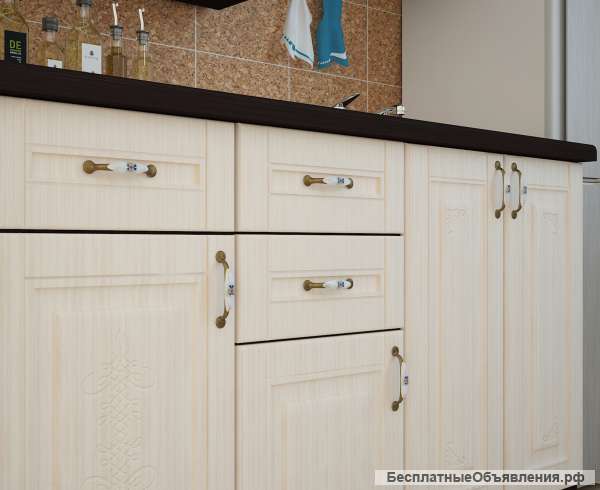 Кухонный гарнитур БЕЛАРУСЬ-1 УГЛОВАЯ, правая - левая