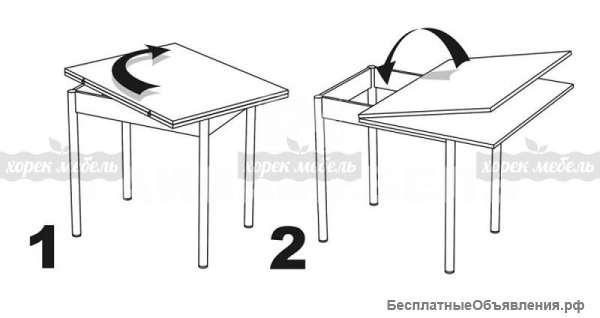 Стол обеденный раскладной 7 дуб сонома