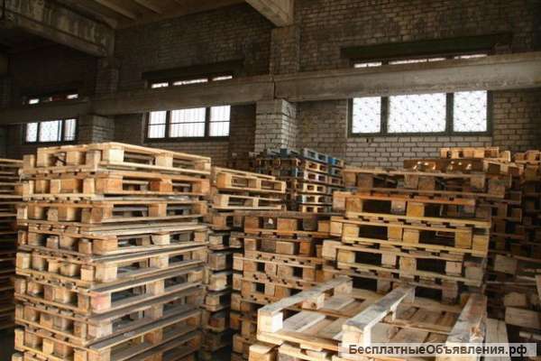 Хранение деревянных поддонов